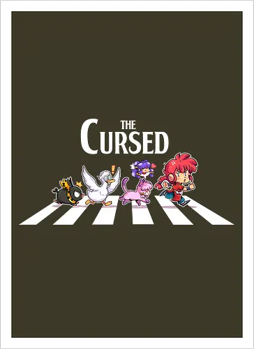 The Cursed - anime, manga, ranma, pchan, humor, cat, cute, shampoo, pig, beatles, abbey road, akane tendo, ranma saotome, shoujo - Kunstdruck
