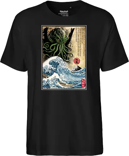 Great Cthulhu in Japan woodblock