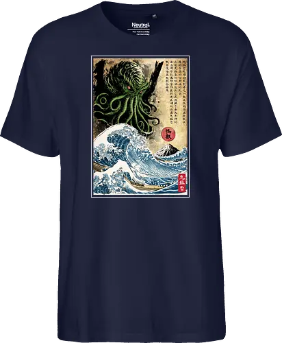 Great Cthulhu in Japan woodblock