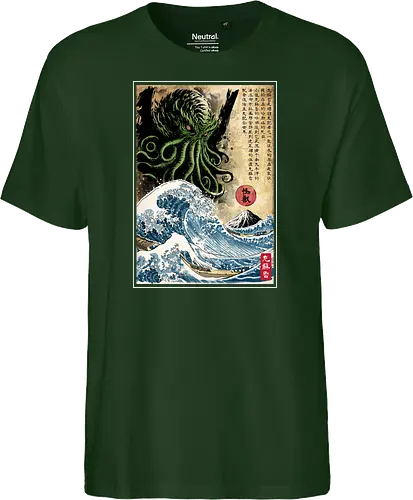 Great Cthulhu in Japan woodblock