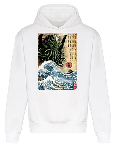 Great Cthulhu in Japan woodblock