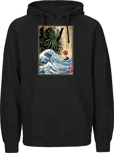Great Cthulhu in Japan woodblock