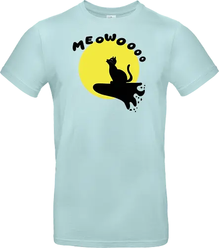 Cat Howling at the Moon (Katze heult den Mond an)
