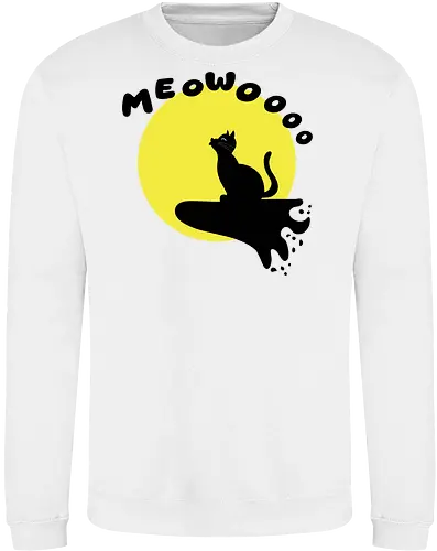 Cat Howling at the Moon (Katze heult den Mond an)