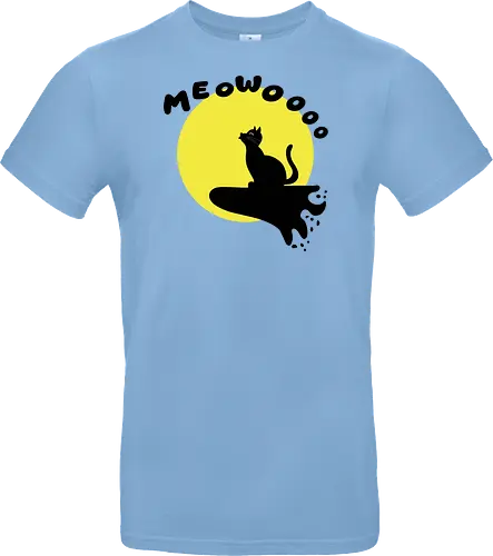 Cat Howling at the Moon (Katze heult den Mond an)