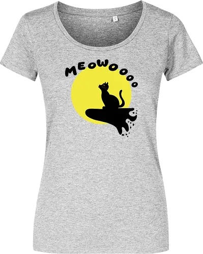 Cat Howling at the Moon (Katze heult den Mond an)