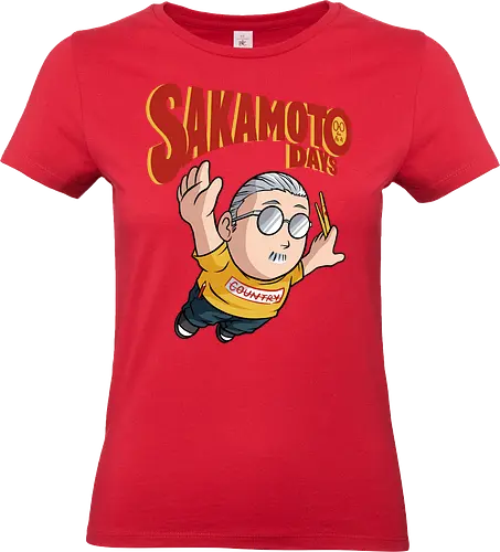 flying sakamoto  - shounen, sakamotodays, order, anime, manga, gangster, fatman, diet, oldman, cool, hitman - Standard T-Shirt (Frauen)