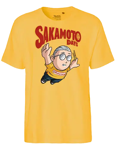 flying sakamoto  - shounen, sakamotodays, order, anime, manga, gangster, fatman, diet, oldman, cool, hitman - Fairtrade T-Shirt