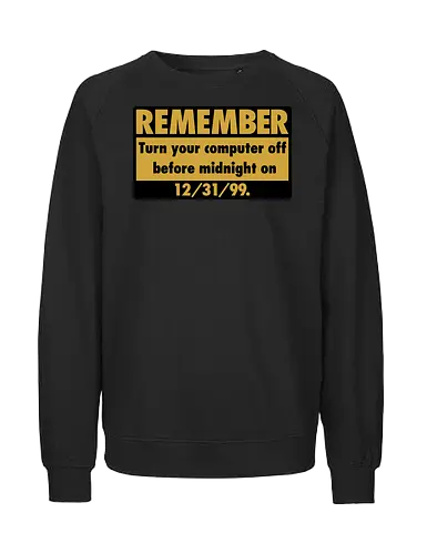The Millennium Bug Vintage Art - vintage, game art, meme, memes, nerd, parody, pixel art, retro gaming, video game, arcade, game, funny quote, gaming, geek, humor, joke - Fairtrade Sweatshirt