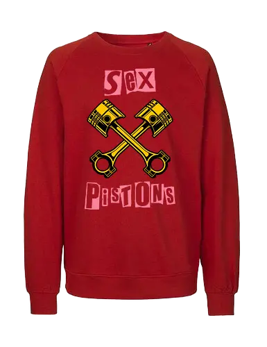 Sex Pistons Parody Art - ian curtis, joke, Music, meme, new order, parody, post punk, unknown pleasures, vintage, music, funny, pop, funny quote, funny sayings, geek, humor - Fairtrade Sweatshirt