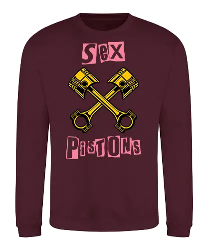 Sex Pistons Parody Art - ian curtis, joke, Music, meme, new order, parody, post punk, unknown pleasures, vintage, music, funny, pop, funny quote, funny sayings, geek, humor - Sweatshirt