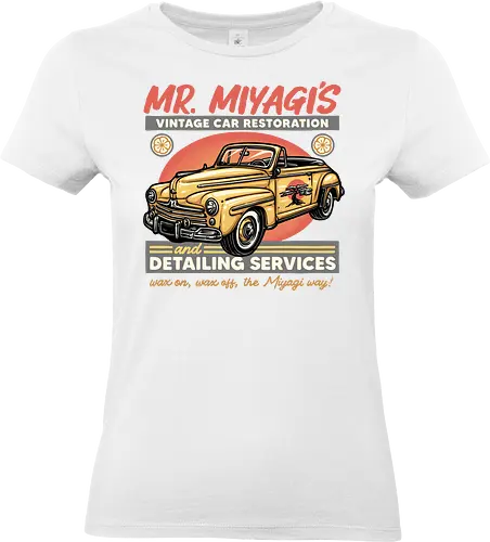 Miyagi Vehicle Restoration - Movie, film, martial arts, drama, karate, vehicle, cars - Standard T-Shirt (Frauen)