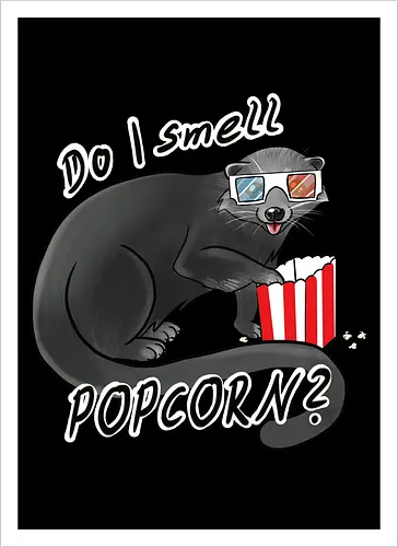 Binturong, Popcorn