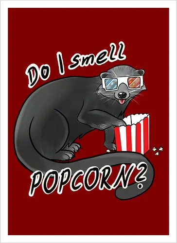 Binturong, Popcorn