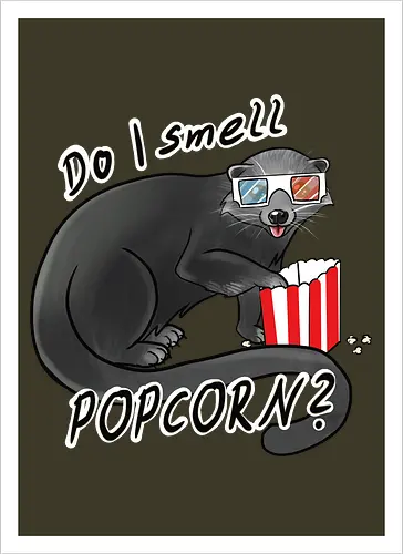 Binturong, Popcorn