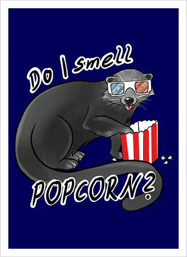 Binturong, Popcorn