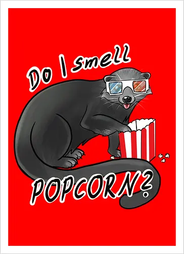 Binturong, Popcorn