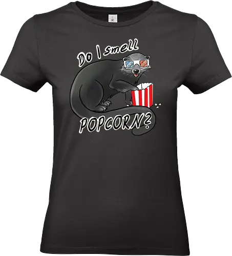 Binturong, Popcorn - binturong, popcorn, kino, 3d brille - Standard T-Shirt (Frauen)