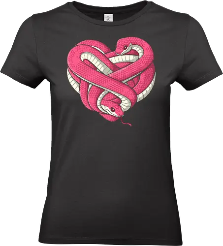 Snake Heart - snake, pop, animal, cobra, heart, chinese new year - Standard T-Shirt (Frauen)