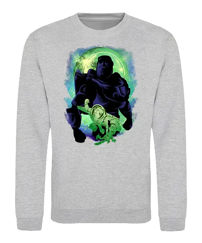 friendship never end - woody, buzz, lightyear, abstract, silhouette, sherif, astronaut, cartoon, bestfriend, valentine, love, care, family, 80s, cool, galaxy, negative space, glow, dramatic, movie, kids, children, childhood, 90s, friendship - Sweatshirt