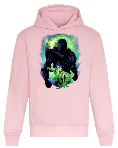 friendship never end - woody, buzz, lightyear, abstract, silhouette, sherif, astronaut, cartoon, bestfriend, valentine, love, care, family, 80s, cool, galaxy, negative space, glow, dramatic, movie, kids, children, childhood, 90s, friendship - Heavyweight Hoodie