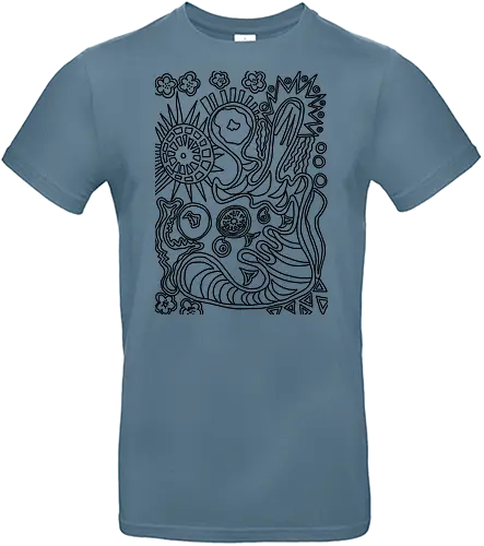 Sommer - sommer, abstrakt, künst, art, weiß-schwarz, blackandwhite - Standard T-Shirt