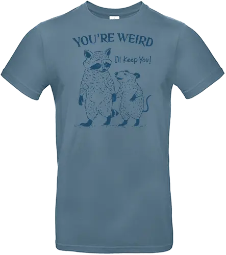 You Are Weird - you’re weird, i’ll keep you, raccoon, opossum, valentine day, together forever, humor, meme, sarcastic, funny - Standard T-Shirt