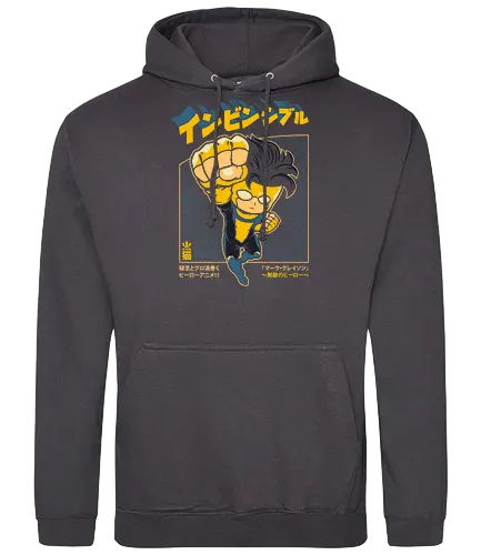 Invincible Chibi - invincible, omni man, grayson, viltrumite, sups, superhero, comic book, comic magazine, cartoon, chibi, cute, anime, japanese, manga, japan - Standard Hoodie