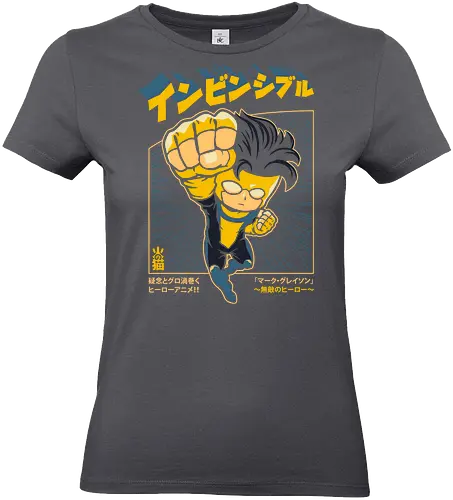 Invincible Chibi - invincible, omni man, grayson, viltrumite, sups, superhero, comic book, comic magazine, cartoon, chibi, cute, anime, japanese, manga, japan - Standard T-Shirt (Frauen)