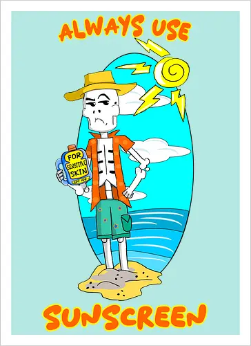 Skeleton's Sunscreen (Sonnencreme für Skelette)
