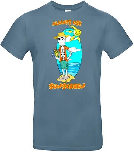 Skeleton's Sunscreen (Sonnencreme für Skelette) - skelett, sonnencreme, strand, sommer, lustig, humor, cartoon, kawaii, sonne, sonnenschutz, schatten, totenschädel, halloween, schwarzer humor, spaß, urlaub, heiß, sonnenbrand, gruselig, witzig - Standard T-Shirt