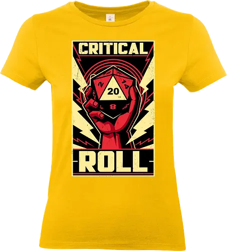 Critical Roll RPG Revolution - Rpg, Role-play, Role-playing, Dungeon Master, Pen and Paper, Dungeon, Dice, D20, Adventure, Fantasy, Critical Hit - Standard T-Shirt (Frauen)
