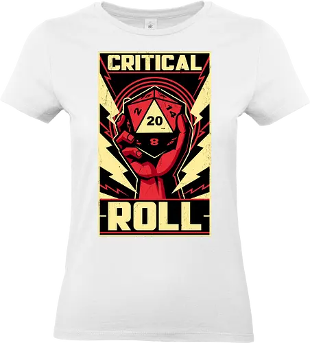 Critical Roll RPG Revolution - Rpg, Role-play, Role-playing, Dungeon Master, Pen and Paper, Dungeon, Dice, D20, Adventure, Fantasy, Critical Hit - Standard T-Shirt (Frauen)