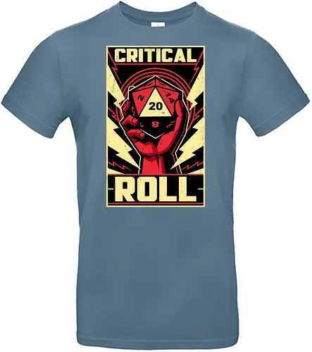 Critical Roll RPG Revolution - Rpg, Role-play, Role-playing, Dungeon Master, Pen and Paper, Dungeon, Dice, D20, Adventure, Fantasy, Critical Hit - Standard T-Shirt