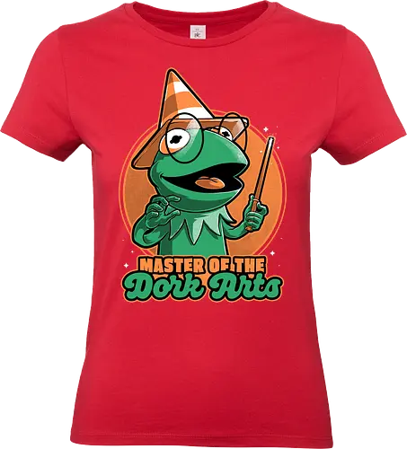 Dark Magic Frog  - puppet, animal, dark, occult, occultism, magic, magical, magician, cute, puppets, nerd, geek, fun, funny, frog - Standard T-Shirt (Frauen)