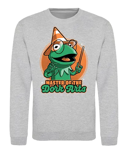 Dark Magic Frog  - puppet, animal, dark, occult, occultism, magic, magical, magician, cute, puppets, nerd, geek, fun, funny, frog - Sweatshirt