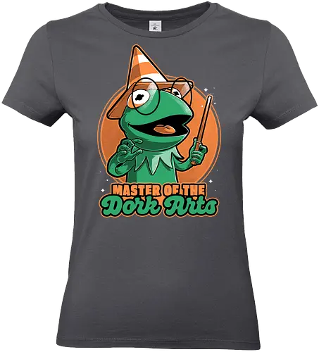Dark Magic Frog  - puppet, animal, dark, occult, occultism, magic, magical, magician, cute, puppets, nerd, geek, fun, funny, frog - Standard T-Shirt (Frauen)