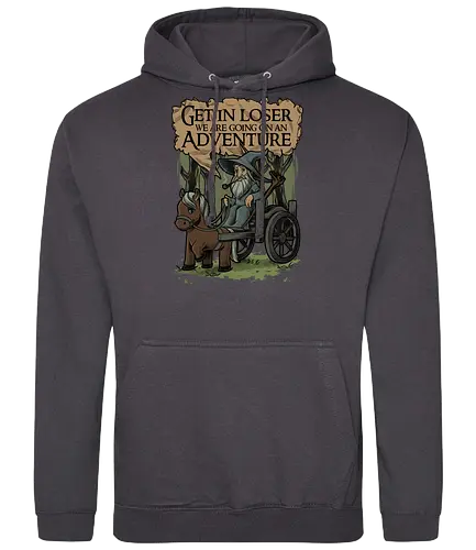 Medieval Wizard Adventure - fantasy, adventure, book, movie, wizard, grey, rpg, loser meme - Standard Hoodie