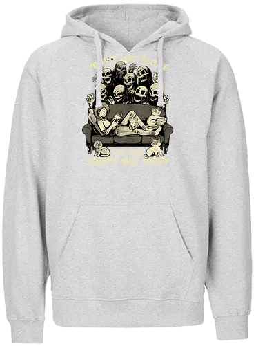Ghosts and Cats Everywhere - Ghosts, cat, pet, Cats, cute, fun, funny, cosmic horror, horror, ghost, stories, dead, spirits, zombies, book, bookworm, books, relax, scary, creepy, scared, evil - Fairtrade Hoodie
