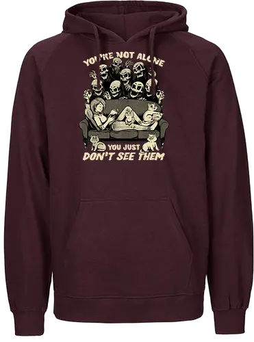 Ghosts and Cats Everywhere - Ghosts, cat, pet, Cats, cute, fun, funny, cosmic horror, horror, ghost, stories, dead, spirits, zombies, book, bookworm, books, relax, scary, creepy, scared, evil - Fairtrade Hoodie