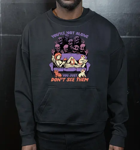 Ghosts and Cats Everywhere - Colored