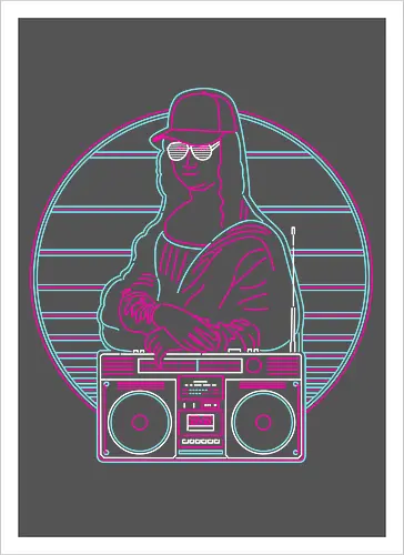 Retro Mona Lisa