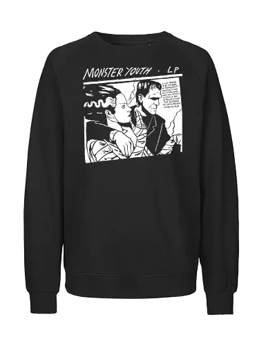 Monster Youth - frankenstein, retro, halloween, monster, demonigote, youth, parody - Fairtrade Sweatshirt