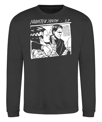 Monster Youth - frankenstein, retro, halloween, monster, demonigote, youth, parody - Sweatshirt