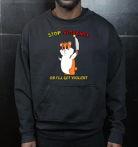 Stop Violence Hamster (Stoppt Gewalt Hamster)