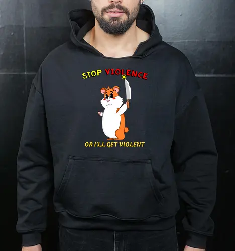 Stop Violence Hamster (Stoppt Gewalt Hamster)