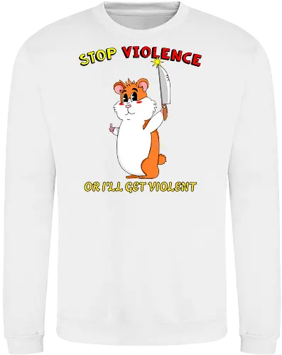 Stop Violence Hamster (Stoppt Gewalt Hamster)