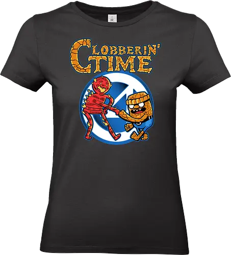 Clobberin Friends - clobberin, time, fantastic, comic, hero, superhero, adventure, parody, demonigote - Standard T-Shirt (Frauen)