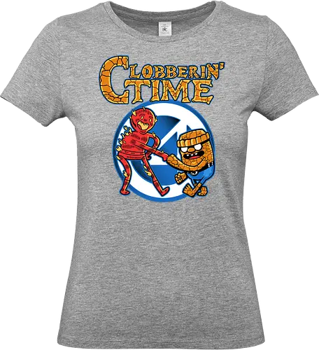 Clobberin Friends - clobberin, time, fantastic, comic, hero, superhero, adventure, parody, demonigote - Standard T-Shirt (Frauen)