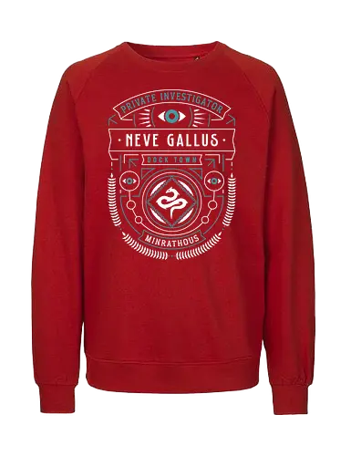 Minrathous Private Investigator Crest - dragon, veilguard, veil guard, video game, coffee, gaming, gamer, lyrium dagger, age, emmrich volkarin, rook, manfred, lucanis, bellara lutare, neve gallus, rpg, inquisition - Fairtrade Sweatshirt